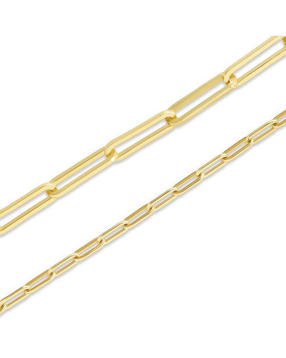 Sterling Silver Paperclip Chain Necklace