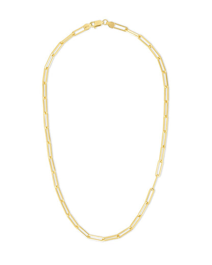 Sterling Silver Paperclip Chain Necklace