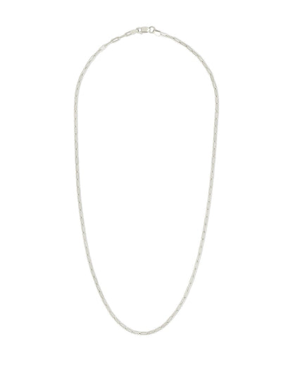 Sterling Silver Paperclip Chain Necklace