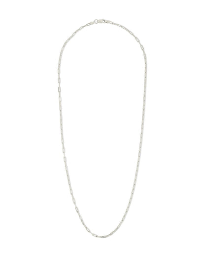 Sterling Silver Paperclip Chain Necklace