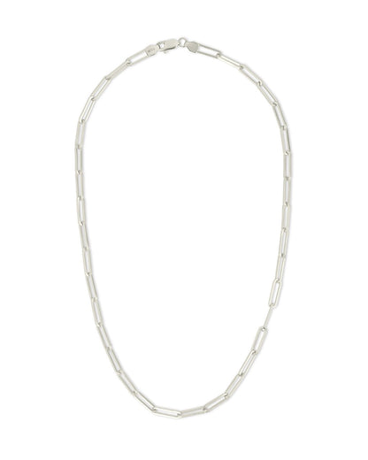 Sterling Silver Paperclip Chain Necklace