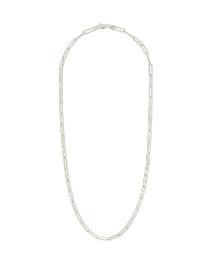 Sterling Silver Paperclip Chain Necklace