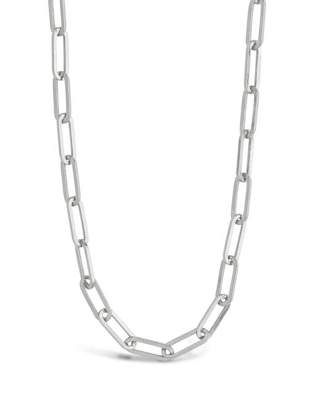 Sterling Silver Paperclip Chain Necklace
