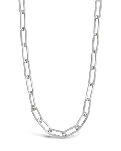 Sterling Silver Paperclip Chain Necklace