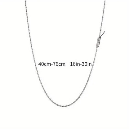Twist Rope Chain Necklace Women's Jewelry Accessory